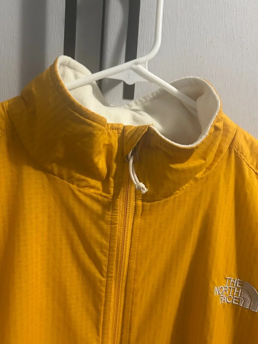 The North Face Yellow Coyote Tower Fleece-Lined Rain Jacket Men's XL